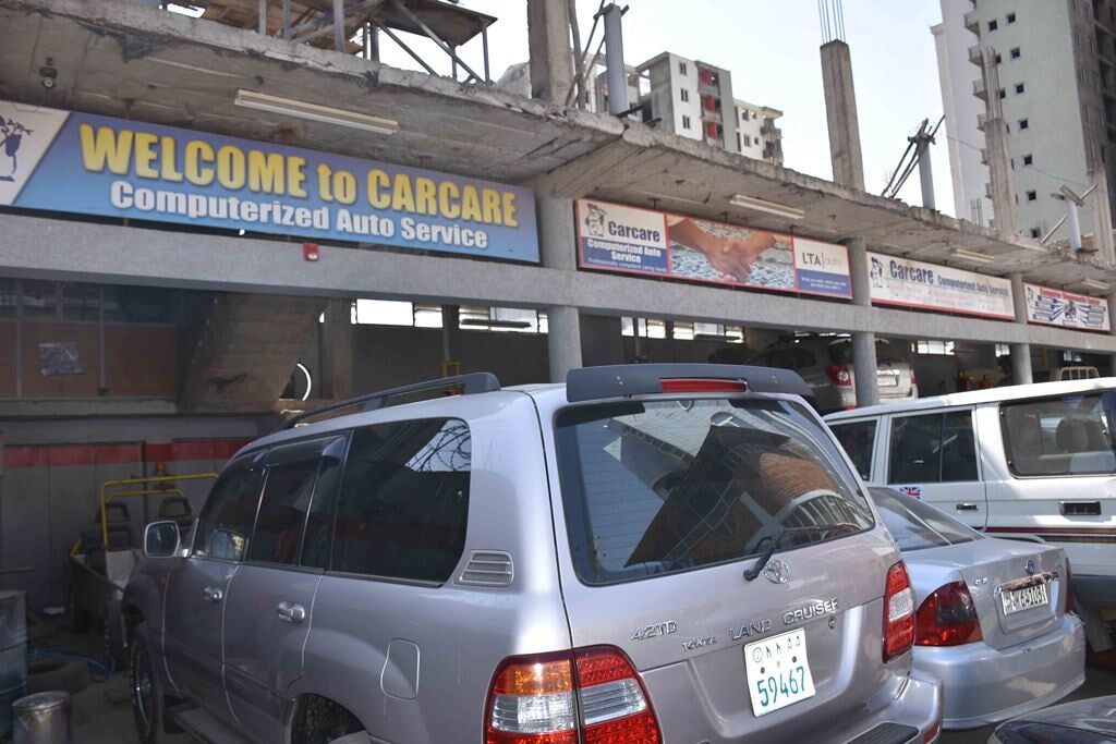 Carcare Computerized Auto Service workshop entrance
